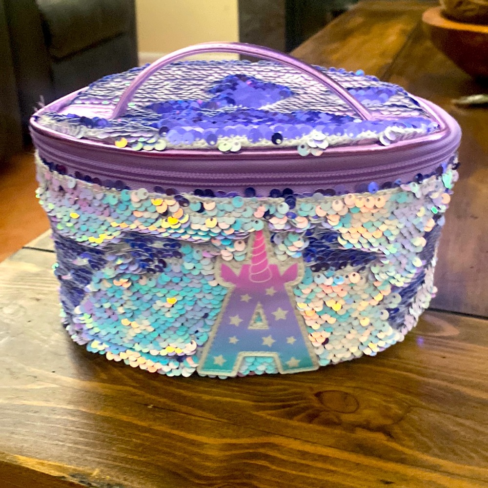 Cosmetic girls bag initialA